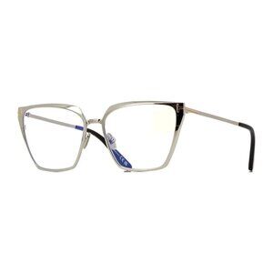 NEW TOM FORD EYEGLASSES SILVER WOMEN CAT EYE EYEWEAR